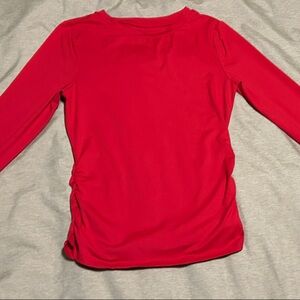 Red Long Sleeve Women's Top